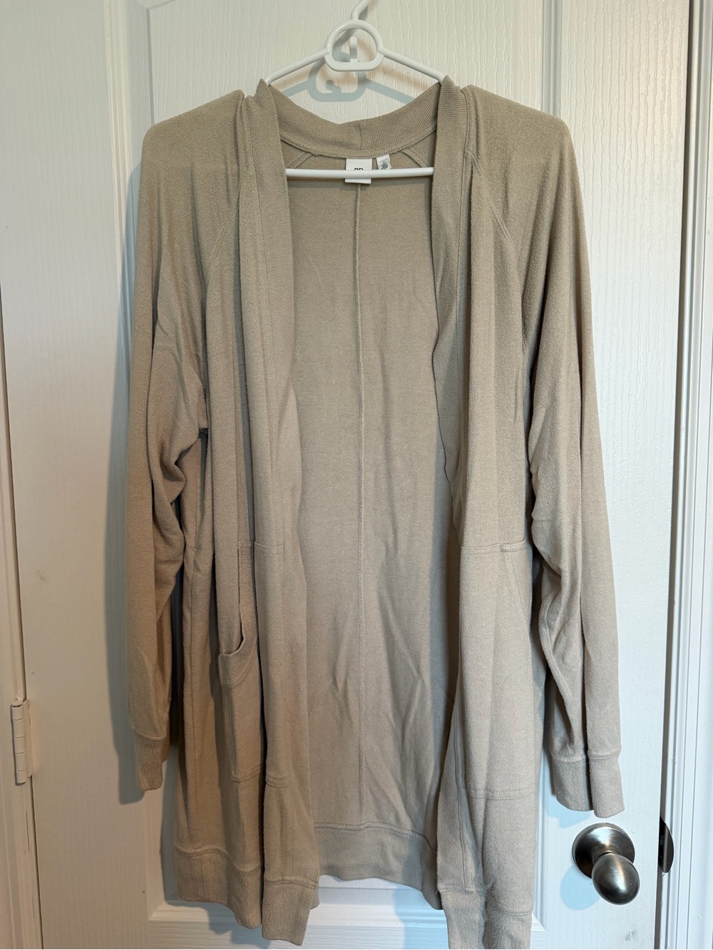 BP Nordstrom Light Taupe Open-Front Cardigan